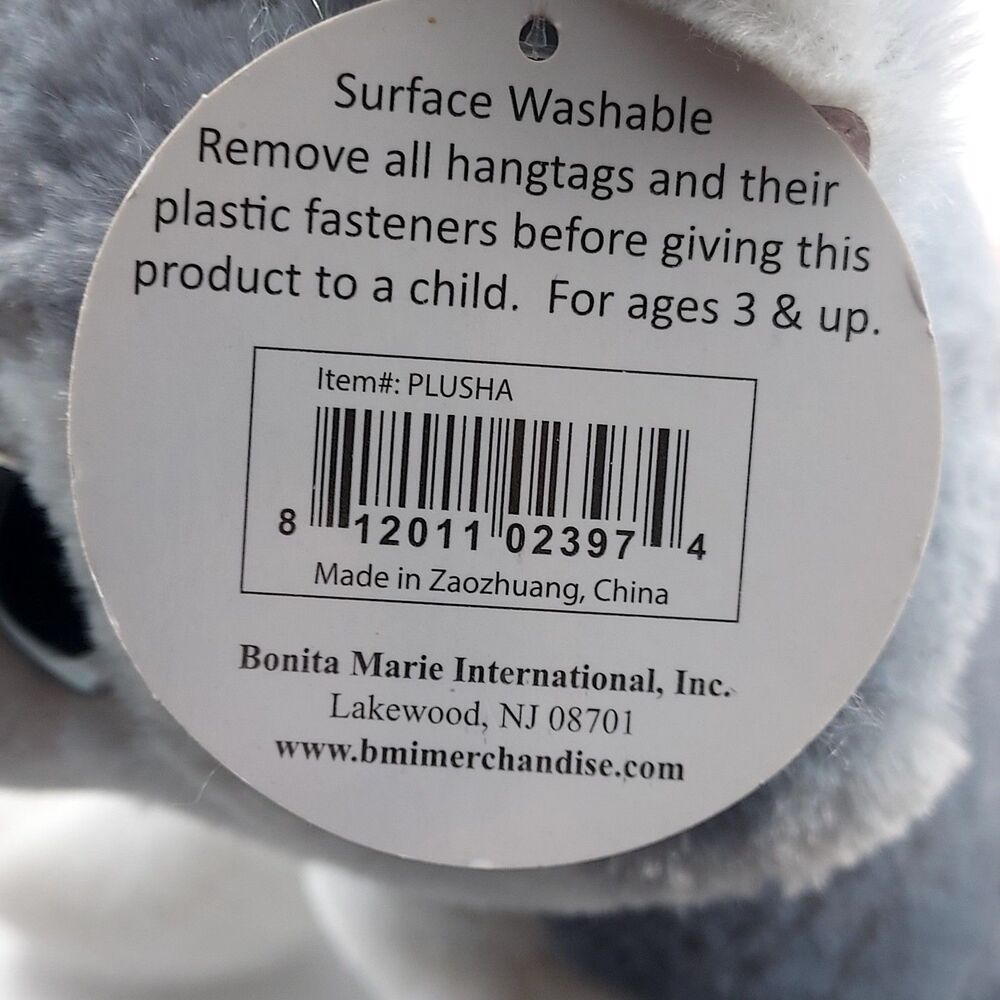 BMI Merchandise Husky Puppy Sparkling Blue Eyes Sweet Clean 10" Plush NWT NEW - Picture 11 of 12